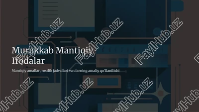 murakkab mantiqiy — PDF
