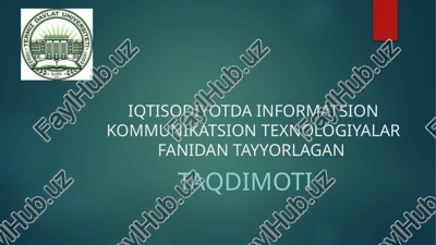 katta ma’lumotlar(big data)ni qayta ishlash texnologiyalari — PPTX