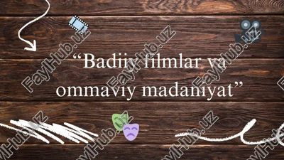 badiiy filmlar va ommaviy madaniyat — PDF