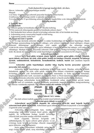 axborotli jarayonlar — DOC