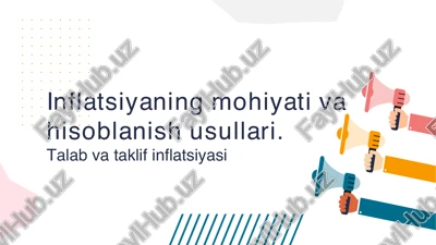 inflatsiya mohiyati va hisoblanish usullari — PDF