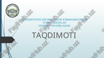 moliyaviy amaliyotda qo’llaniladigan asosiy dastiriy platformalar va ularning raqamlashtirish transformatsiyasi — PPTX