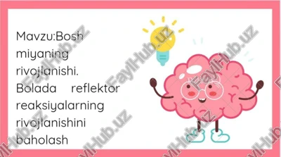 bosh miyyaning rivojlanishi . — PDF