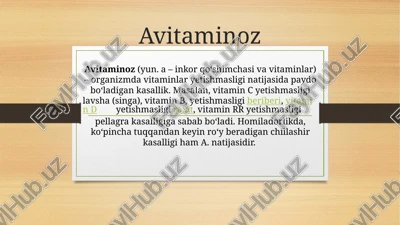 avitaminoz — PPTX