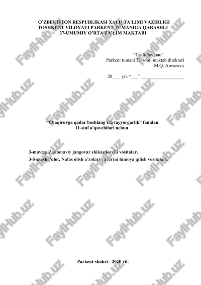 gp-5 gazdan himoyalanish niqobi — DOCX
