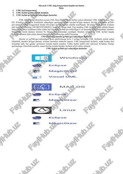 uml fayl kengaytmasi — DOCX