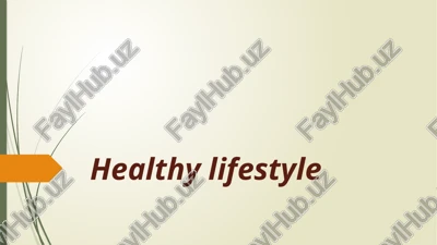 healthy lifestyle — PPTX