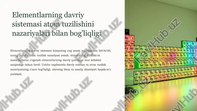 elementlarning davriy qonuni — PPTX