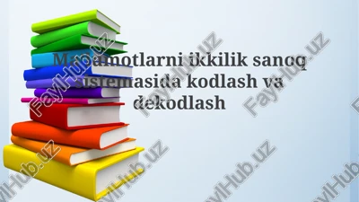 ikki tomonlama sanoq sistemasida ma'lumotlarni kodlash — PPTX