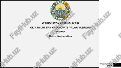 merkantalizm — PPTX