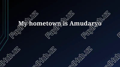 amudaryo: a geographical and historical overview — PPTX