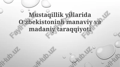 milliy tiklanishdan - milliy yuksalish sari — PPTX