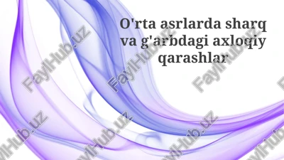 o'rta asrlar dasturlari — PPTX