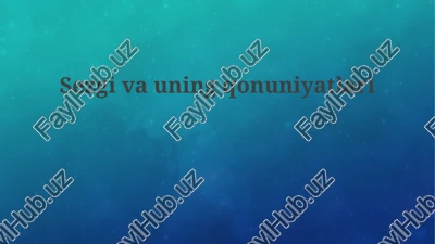 sezgivauningqonuniyatlari — PPTX