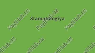 stomatologiya — PPTX