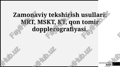 zamonaviy tekshiruv usullari — PPTX