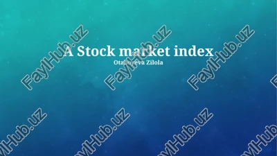 stock market index — PPTX