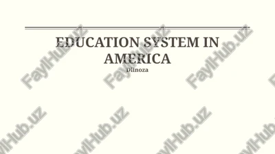 understanding the american education system — PPTX