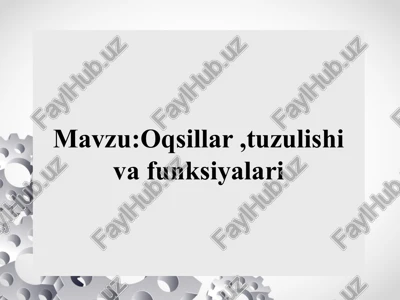 oqsillar ,tuzulishi va funksiyalari oksillar tuzilishi va funtsiyasi — PPTX