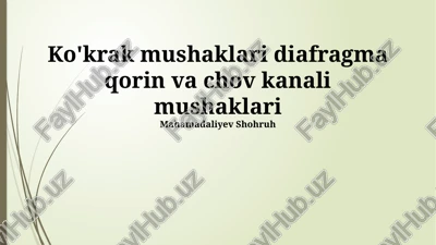ko'krak mushaklari: tuzilishi va funktsiyalari — PPTX