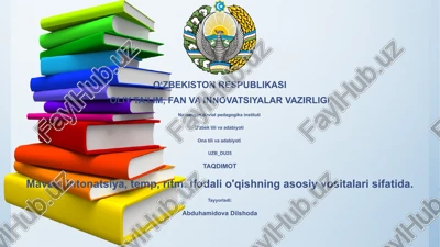 intonatsiya, temp, ritm — PPTX