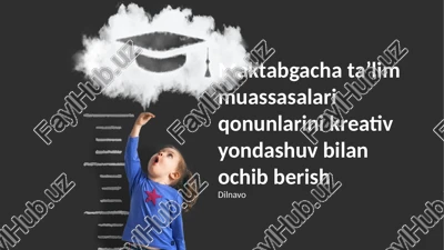 maktabgacha ta'lim qonunchiligi — PPTX