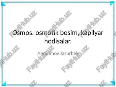 osmos — PPTX