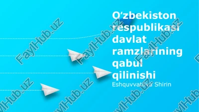 o'zbekiston respublikasi davlat ramzlari — PPTX
