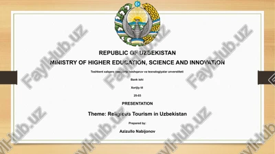 religious tourism in uzbekistan — PPTX