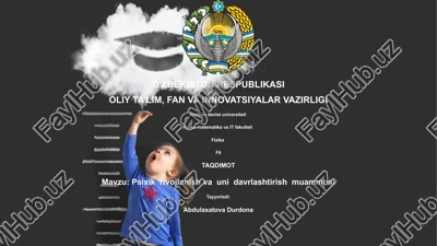 psixik rivojlanish va uni davrlashtirish muammosi — PPTX