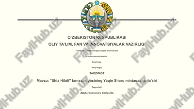 shia hiloli — PPTX