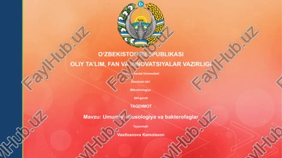 umumiy virusologiya va bakterofaglar — PPTX
