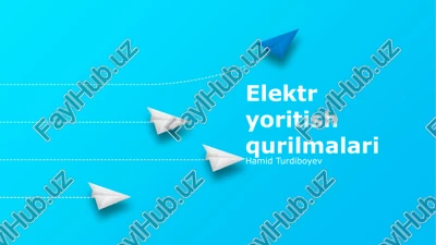 elektr yoritish qurilmalari — PPTX