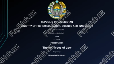 types of law — PPTX