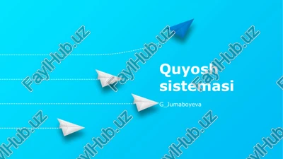quyosh sistemasi — PPTX