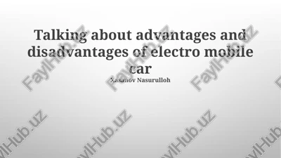 electro mobile car — PPTX