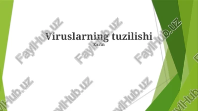 virus qobigʻining tuzilishi — PPTX