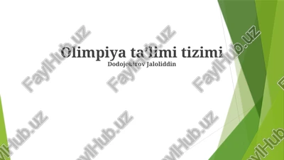 olimpiya ta’limi tizimi — PPTX