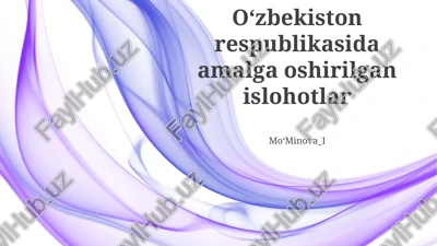 iqtisodiy liberalizatsiya va xususiylashtirish — PPTX