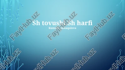 "sh" harfi ta'siri: meros va ta'sir — PPTX