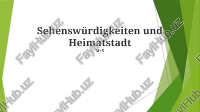 sehenswürdigkeiten und heimatstadt — PPTX