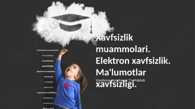 xavfsizlik muammolari — PPTX