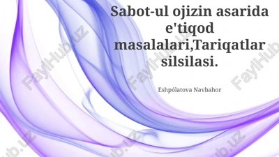 sabot-ul ojizin — PPTX