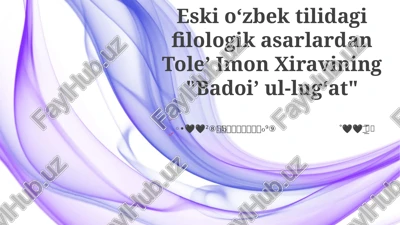 badoi ul-lug'at — PPTX