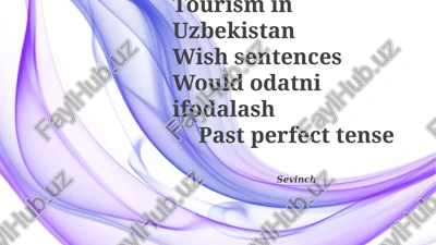 o'zbekistonda turizm — PPTX