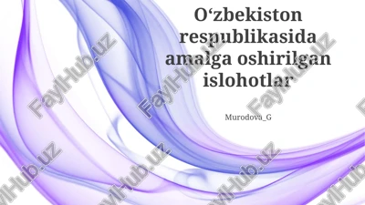 iqtisodiy liberalizatsiya va xorijiy investitsiyalar — PPTX
