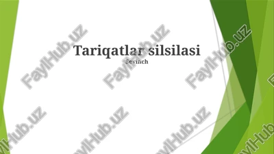 tariqatlar silsilasi — PPTX