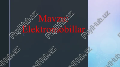 elektromobillar — PPTX