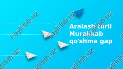 murakkab qo'shma gaplar — PPTX