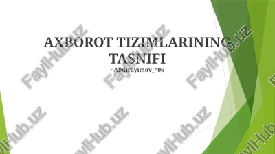 sun'iy intellekt tizimlari — PPTX
